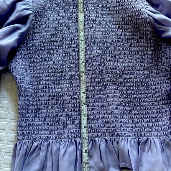Endless Rose Balloon Sleeve Smocked Blouse - Purple Size S - Picture 2 of 3